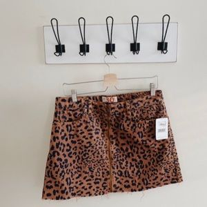 Free People Cheetah Skirt